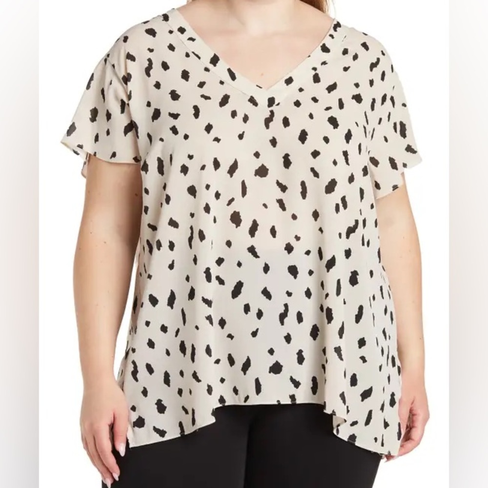Tie-Back V-Neck Blouse